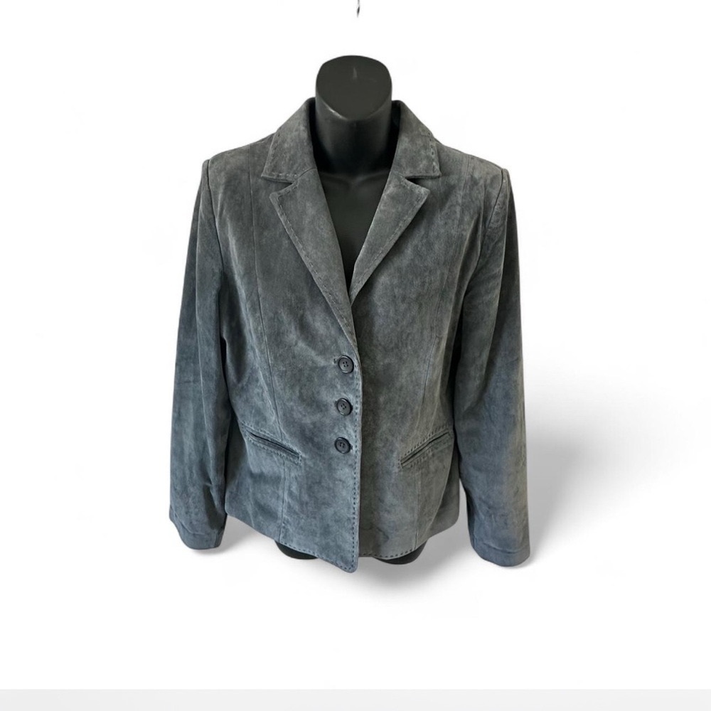 Women's Gray Suede Jacket